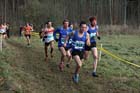 Adrian Whitwam, Richard Morrell (both Morpeth Harriers), Oliver James (Sunderland Harriers) senior men NEHL, Wallington Hall. Photo: David T. Hewitson/Sports for All Pics